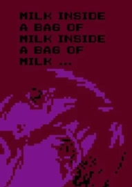 Milk inside a bag of milk inside a bag of milk